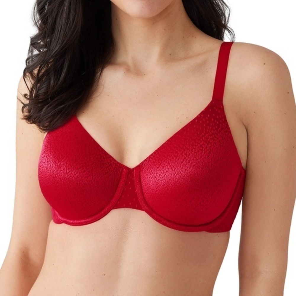 NWT Wacoal Plus Size Back Appeal Full Coverage T-Shirt Bra, Barbados Cherry 36DD